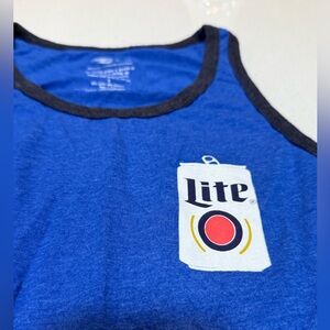 Miller Lite Blue -Like NEW Men’s  Tank Top